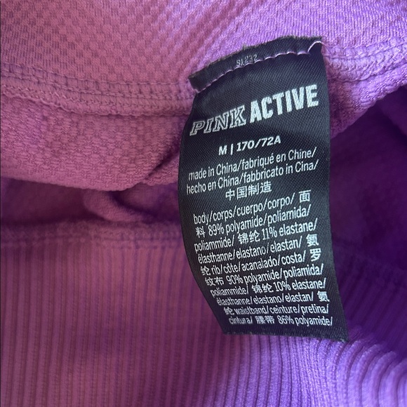 PINK Victoria's Secret Magenta and Lavender Bike Shorts - Picture 4 of 6